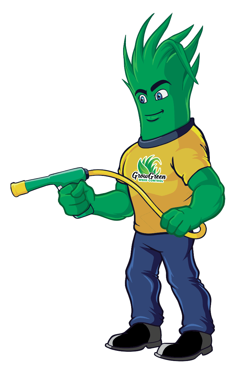 Grow Green Weed Control mascot